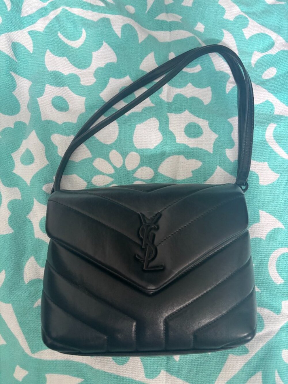 YSL Toy Loulou Bag (Black w/Black Hardware)